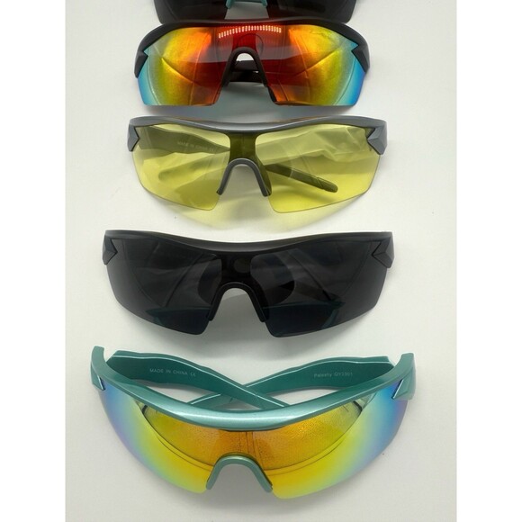 Paleshy Sunglasses 6 Pack Variety Bulk Large Frame Outdoors Sport - Picture 3 of 6
